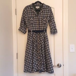 Modcloth Tatyana Plaid Dress